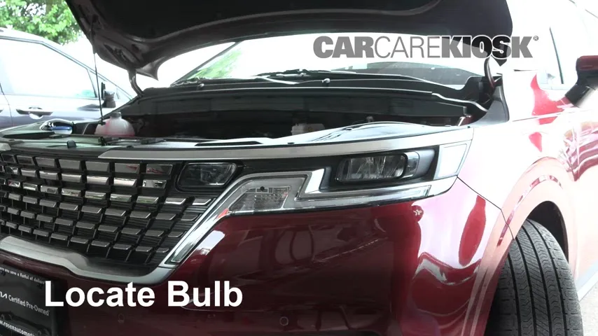 2022 Kia Carnival SX 3.5L V6 Éclairage Feux de croisement (remplacer l'ampoule)
